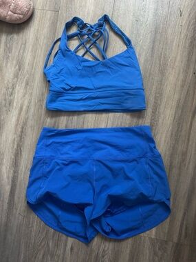 lululemon athletica Royal Blue Active Leggings